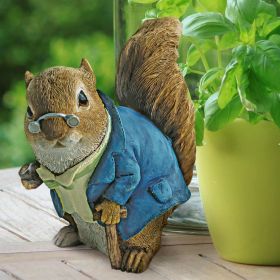 Grandfather Squirrel Statue