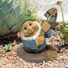 Shoveling Sam The Garden Gnome Statue