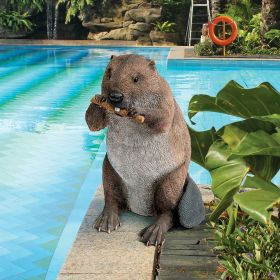 Dam Building Beaver Statue