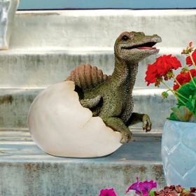 Spinosaurus Dinosaur Egg Statue