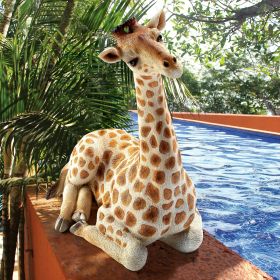 Zari The Resting Giraffe Statue Medium