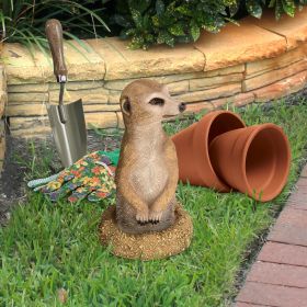 Meerkat Coming Out Of Ground Statue