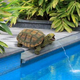 Sprinkle The Turtle Piped Spitter Statue