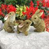 S/3 Baby Bunny Rabbit Den Statues