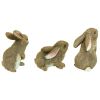 S/3 Baby Bunny Rabbit Den Statues