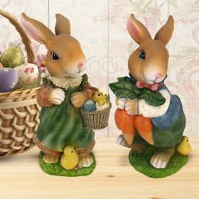 Set Of Bunny Hop Mother And Father