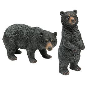 Set Of Walking & Standing Black Bears