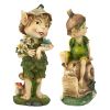 Set Perry And Pixie Gnome Statues