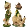 Set Perry And Pixie Gnome Statues