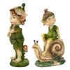 Set Perry And Pixie Gnome Statues