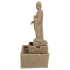 Buddha Fountain Square Base W/ Led