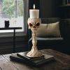 Skullduggery Skull And Bones Candlestick