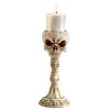 Skullduggery Skull And Bones Candlestick