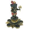 Standing Ganesha On Lotus Candleholder