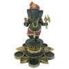 Standing Ganesha On Lotus Candleholder