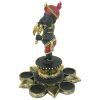 Standing Ganesha On Lotus Candleholder