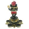 Standing Ganesha On Lotus Candleholder