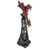 Carnelian The Wind Serpent Dragon Statue