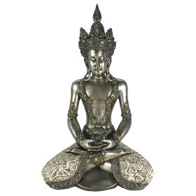 Silver Buddha W/Fabric Leggings