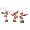 S/3 Crosstweed Meadow Fairy Statues