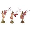 S/3 Crosstweed Meadow Fairy Statues