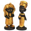 S/2 Mini Egyptian King/Queen Statues