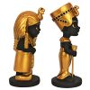 S/2 Mini Egyptian King/Queen Statues