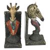 Giraffe & Zebra Bookends