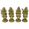 Set Of 4 Musical Ganesha