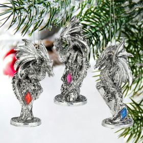 Three Dragons Of Amesbury Ornament Set