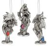 Three Dragons Of Amesbury Ornament Set