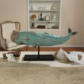 Folk Art Whale Statue