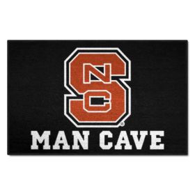 NC State Man Cave Starter Rug 19"x30"