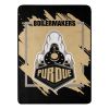 PURDUE OFFICIAL NCAA "Halftone" Micro Raschel Throw Blanket; 46" x 60"