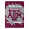 TEXAS A&M OFFICIAL NCAA "Halftone" Micro Raschel Throw Blanket; 46" x 60"