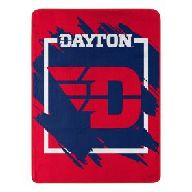 DAYTON OFFICIAL NCAA "Dimensional" Micro Raschel Throw Blanket; 46" x 60"