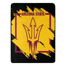 ARIZONA STATE OFFICIAL NCAA "Dimensional" Micro Raschel Throw Blanket; 46" x 60"