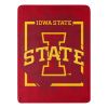 IOWA STATE OFFICIAL NCAA "Halftone" Micro Raschel Throw Blanket; 46" x 60"