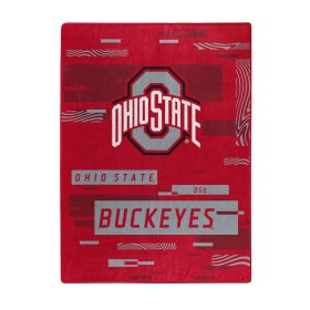 OHIO STATE OFFICIAL NCAA "Digitize" Raschel Throw Blanket; 60" x 80"