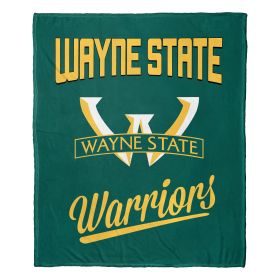 Wayne State OFFICIAL NCAA "Alumni" Silk Touch Throw Blanket; 50" x 60"