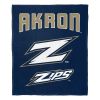 Akron OFFICIAL NCAA "Alumni" Silk Touch Throw Blanket; 50" x 60"