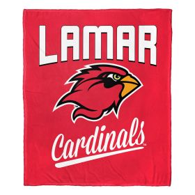 Lamar OFFICIAL NCAA "Alumni" Silk Touch Throw Blanket; 50" x 60"