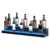 VEVOR LED Lighted Liquor Bottle Display Bar Shelf RF & App Control 40" 2-Step