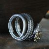 Vintage Personality Exaggerated Fashion Snake Ring Hip-hop Gothic Open Ring Banquet Jewelry Accessories Gift