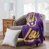 LSU OFFICIAL NCAA "Signature" Raschel Throw Blanket