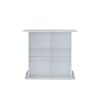 White High Gloss 6-Shelf Bar Table