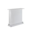 White High Gloss 6-Shelf Bar Table