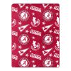 Alabama OFFICIAL NCAA & Disney's Mickey Mouse Character Hugger Pillow & Silk Touch Throw Set