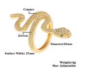 Vintage Unisex Snake Ring Plated Copper Paint Snake Ring Fashion Simple Snake Ring