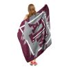 TEXAS A&M OFFICIAL NCAA "Halftone" Micro Raschel Throw Blanket; 46" x 60"